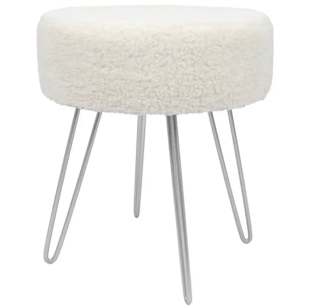 Teddy Foot and Dressing table stool soft teddy NO STORAGE